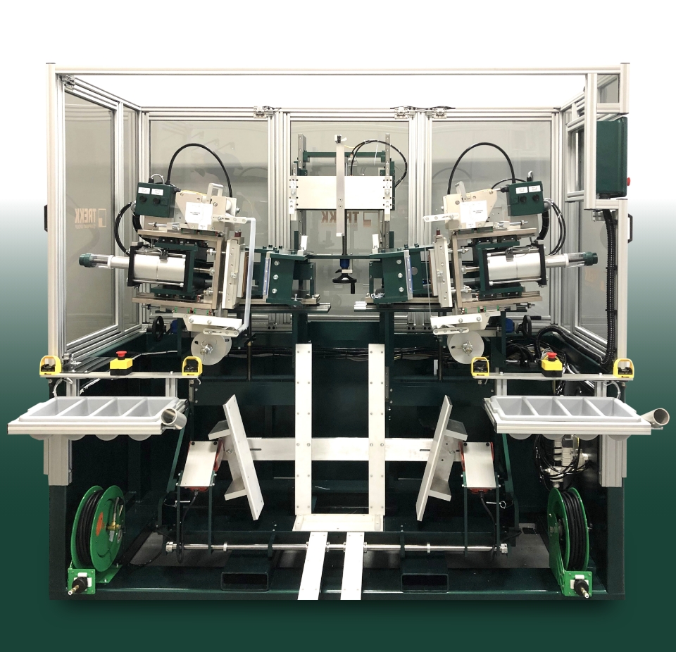 Dual Head Horizontal Hot Stamp with Angular Stamp Head Adjustment